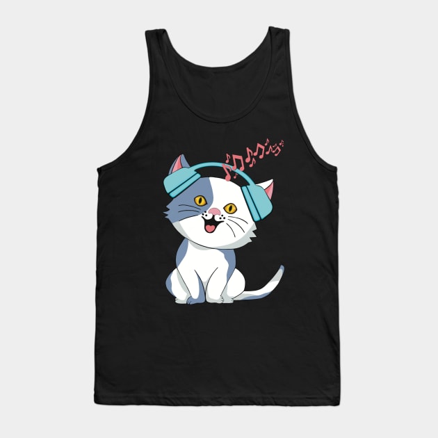 Luna the cat Tank Top by Plucking Daisies